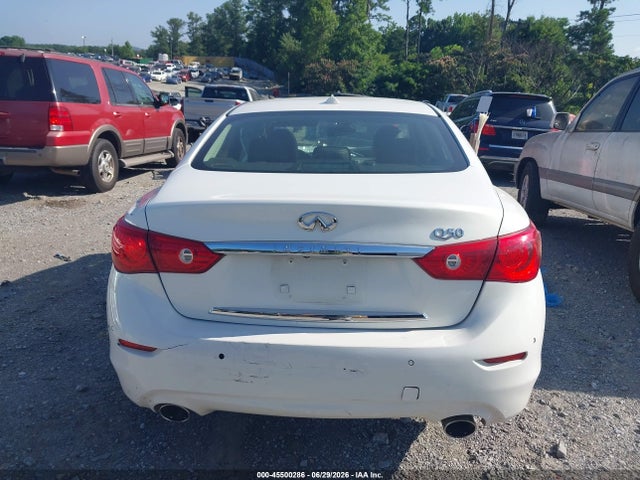 2015 Infiniti Q50 Premium მანქანა იყიდება აუქციონზე, vin: JN1BV7AP3FM337216, აუქციონის ნომერი: 45500286