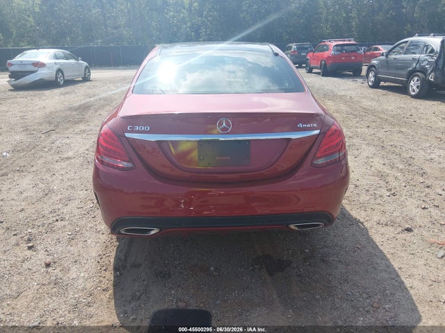 2018 Mercedes-benz C 300 4matic მანქანა იყიდება აუქციონზე, vin: 55SWF4KBXJU274015, აუქციონის ნომერი: 45500295