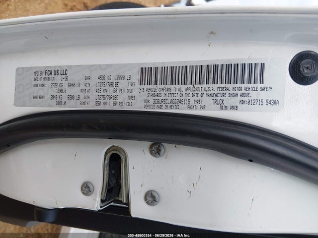 RAM 2500 Tradesman 2016 3C6UR5CL0GG249115 Image 8