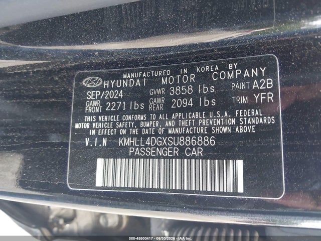 Продажа на аукционе авто 2025 Hyundai Elantra Se, vin: KMHLL4DGXSU886886, номер лота: 45500417