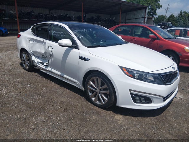2015 Kia Optima Sxl Turbo მანქანა იყიდება აუქციონზე, vin: 5XXGR4A68FG393817, აუქციონის ნომერი: 45500522