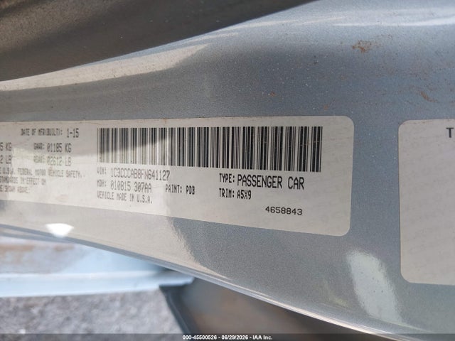 Продажа на аукционе авто 2015 Chrysler 200 Limited, vin: 1C3CCCAB8FN641127, номер лота: 45500526