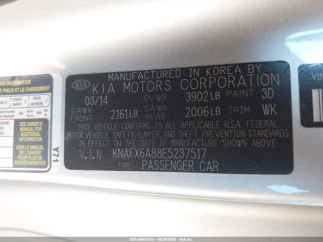 KIA Forte Koup Ex 2014 KNAFX6A88E5237517 Image 9