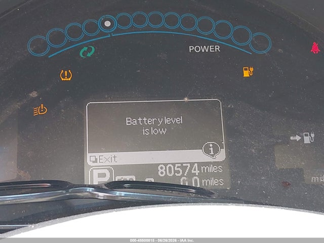 45500815 :رقم المزاد ، 1N4AZ0CP7DC418567 vin ، 2013 Nissan Leaf Sv مزاد بيع