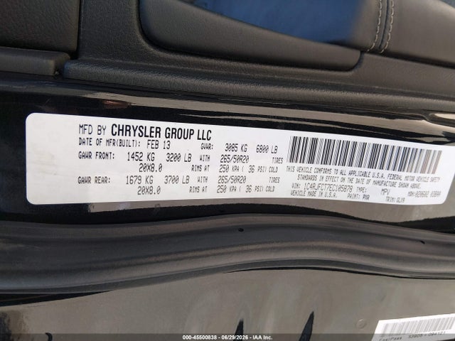 Продажа на аукционе авто 2014 Jeep Grand Cherokee Overland, vin: 1C4RJFCT7EC105878, номер лота: 45500838