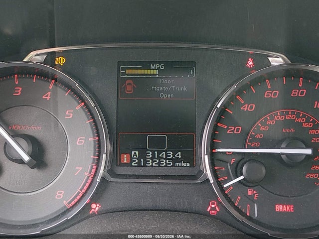 2015 Subaru Wrx Limited მანქანა იყიდება აუქციონზე, vin: JF1VA1J65F9809158, აუქციონის ნომერი: 45500989