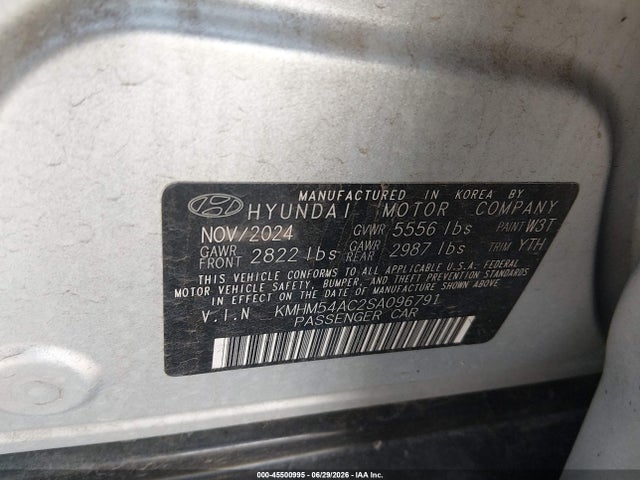 Hyundai Ioniq 6 Limited 2025 KMHM54AC2SA096791 Image 9