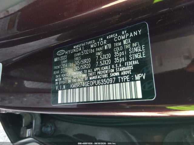 Hyundai Palisade Calligraphy 2023 KM8R74GE0PU635097 Image 9