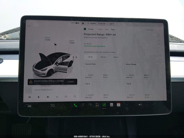 45501041 :رقم المزاد ، 5YJ3E1EA9PF384877 vin ، 2023 Tesla Model 3 Rear-wheel Drive مزاد بيع
