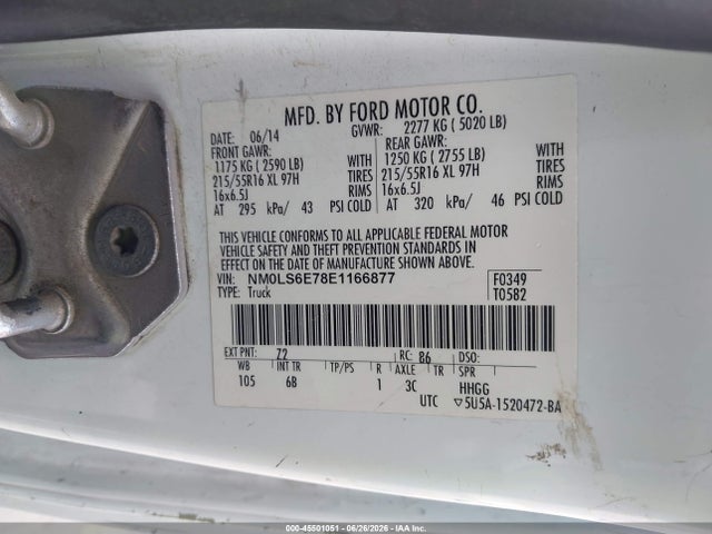 Ford Transit Connect Xl 2014 NM0LS6E78E1166877 Image 9