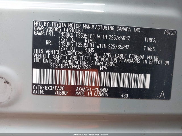 Toyota Rav4 Xle 2023 2T3P1RFV7PW378793 Image 9