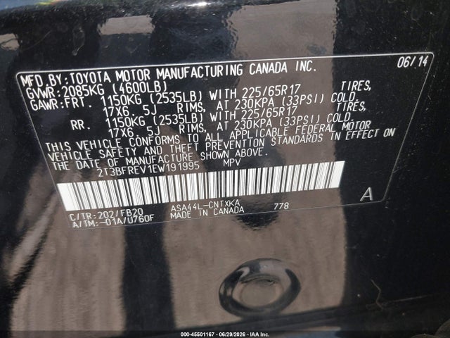 Toyota RAV4 LE 2014 2T3BFREV1EW191995 Image 9