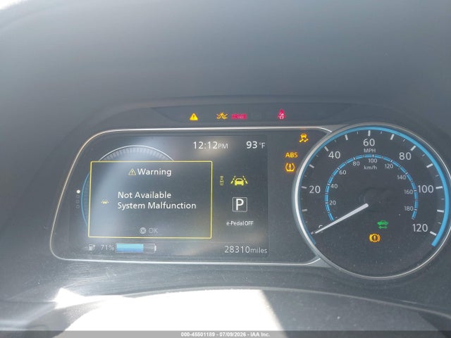 2021 Nissan Leaf Sv 40 Kwh მანქანა იყიდება აუქციონზე, vin: 1N4AZ1CV7MC553889, აუქციონის ნომერი: 45501189