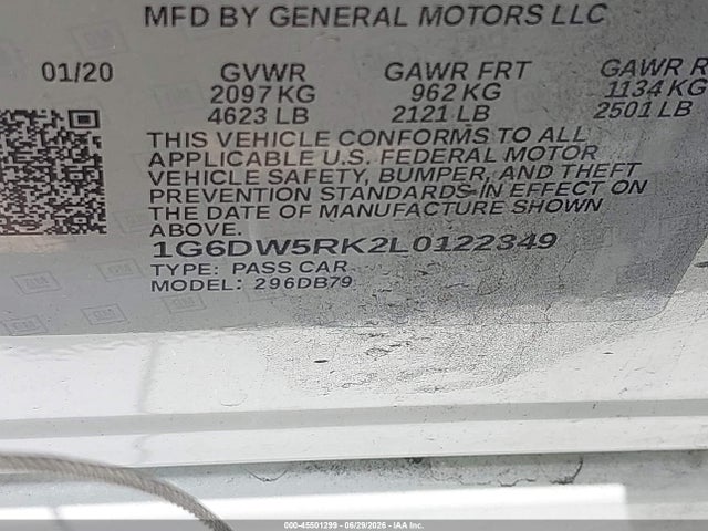 1G6DW5RK2L0122349 Cadillac CT5 LUXURY