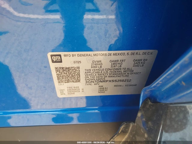 Chevrolet Equinox Ev Lt 2 2025 3GN7DNRPXSS259212 Image 9