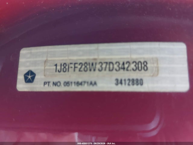 Aukcja sprzedaży 2007 Jeep Patriot Sport, vin: 1J8FF28W37D342308, numer aukcji: 45501378