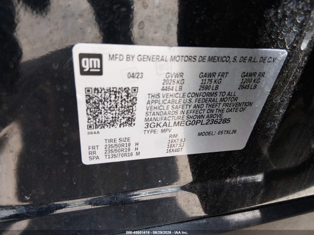 45501418 :رقم المزاد ، 3GKALMEG0PL236285 vin ، 2023 Gmc Terrain Fwd Sle مزاد بيع