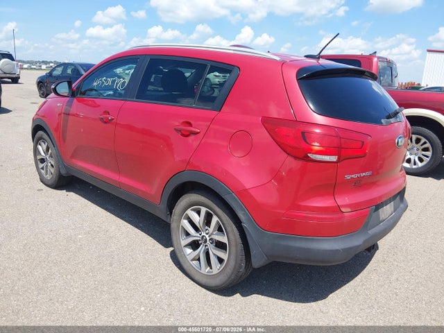 2015 Kia Sportage Lx მანქანა იყიდება აუქციონზე, vin: KNDPBCAC4F7738273, აუქციონის ნომერი: 45501720