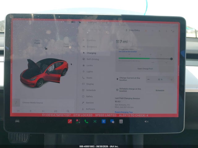 Aukcja sprzedaży 2021 Tesla Model 3 Standard Range Plus Rear-wheel Drive, vin: 5YJ3E1EA7MF871197, numer aukcji: 45501883
