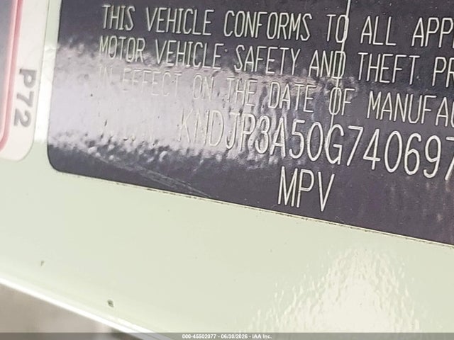 KIA SOUL + 2016 KNDJP3A50G7406972 Image 9
