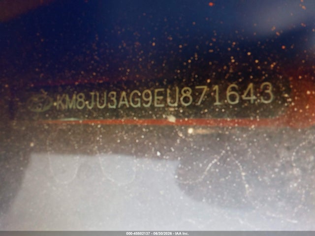 45502137 :رقم المزاد ، KM8JU3AG9EU871643 vin ، 2014 Hyundai Tucson Se مزاد بيع