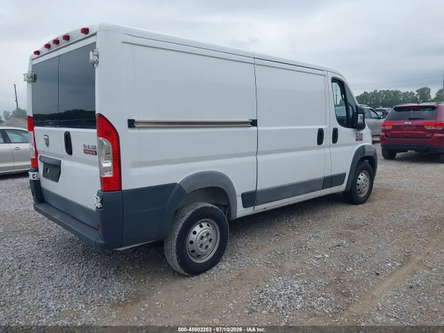 45502253 :رقم المزاد ، 3C6TRVAG8HE552691 vin ، 2017 Ram Promaster 1500 Low Roof 136 Wb مزاد بيع