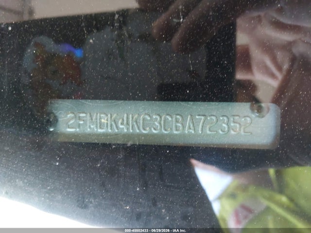 45502433 :رقم المزاد ، 2FMDK4KC3CBA72352 vin ، 2012 Ford Edge Limited مزاد بيع
