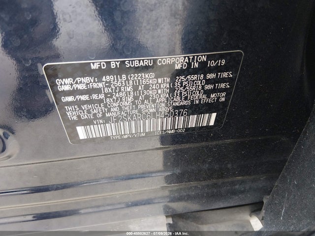 Subaru Forester Sport 2020 JF2SKARC6LH450376 Image 9