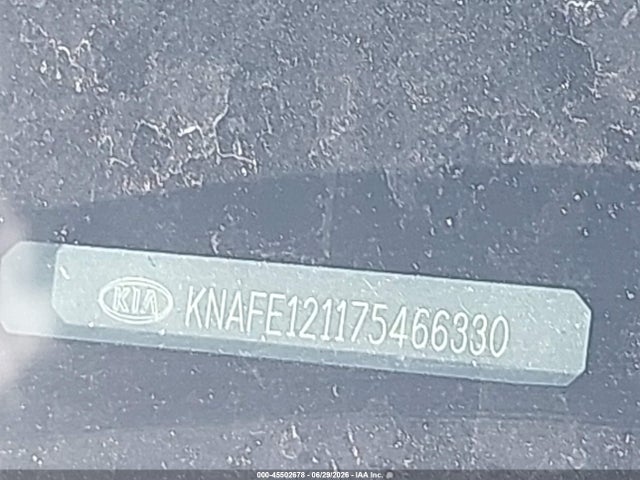45502678 :رقم المزاد ، KNAFE121175466330 vin ، 2007 Kia Spectra Ex مزاد بيع