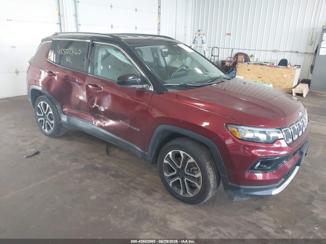 45502860 :رقم المزاد ، 3C4NJDCB9NT186736 vin ، 2022 Jeep Compass Limited 4x4 مزاد بيع