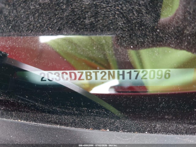 45502895 :رقم المزاد ، 2C3CDZBT2NH172096 vin ، 2022 Dodge Challenger R/t مزاد بيع