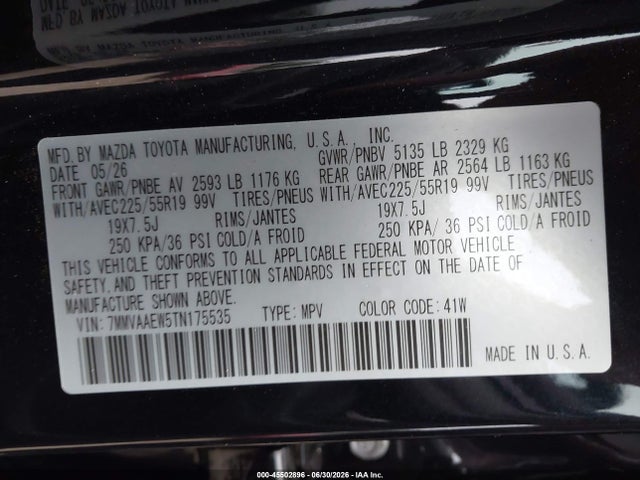 45502896 :رقم المزاد ، 7MMVAAEW5TN175535 vin ، 2026 Mazda Cx-50 Hybrid Premium Plus مزاد بيع