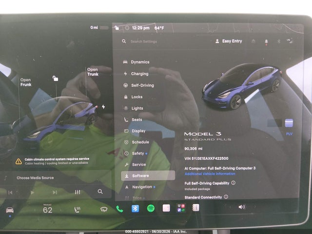 Aukcja sprzedaży 2019 Tesla Model 3, vin: 5YJ3E1EAXKF422500, numer aukcji: 45502921