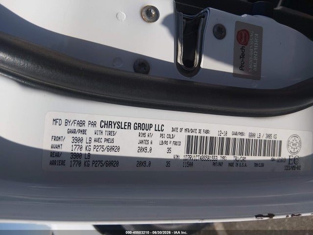 Продажа на аукционе авто 2011 Ram Ram 1500 Sport, vin: 1D7RV1CT4BS581553, номер лота: 45503210