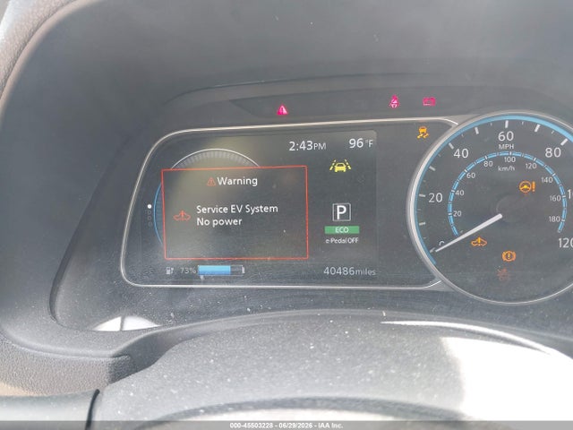 45503228 :رقم المزاد ، 1N4BZ1CP3KC313211 vin ، 2019 Nissan Leaf Sv Plus مزاد بيع