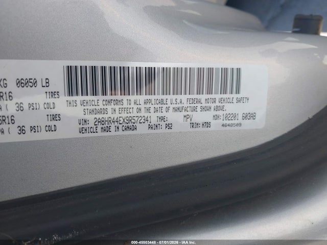 45503448 :رقم المزاد ، 2A8HR44EX9R572341 vin ، 2009 Chrysler Town & Country Lx مزاد بيع