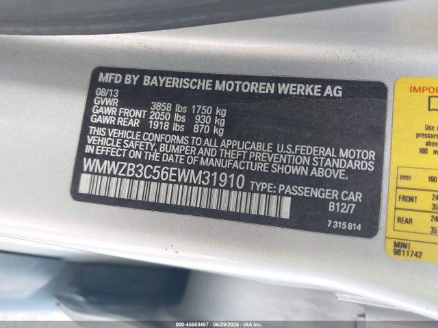 Mini Countryman Cooper 2014 WMWZB3C56EWM31910 Image 9