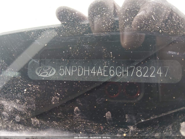 45503551 :رقم المزاد ، 5NPDH4AE6GH782247 vin ، 2016 Hyundai Elantra Limited مزاد بيع