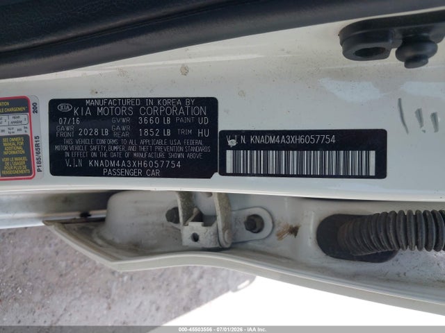 Продажа на аукционе авто 2017 Kia Rio Lx, vin: KNADM4A3XH6057754, номер лота: 45503556