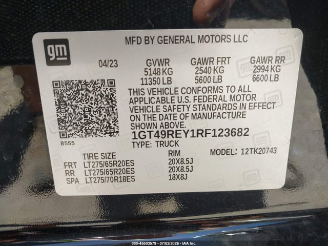 Продажа на аукционе авто 2024 Gmc Sierra 2500hd 4wd  Standard Bed Denali, vin: 1GT49REY1RF123682, номер лота: 45503579