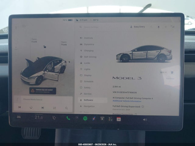 Продажа на аукционе авто 2026 Tesla Model 3 Premium Rear-wheel Drive/rear-wheel Drive, vin: 5YJ3E1EA4TF168039, номер лота: 45503607