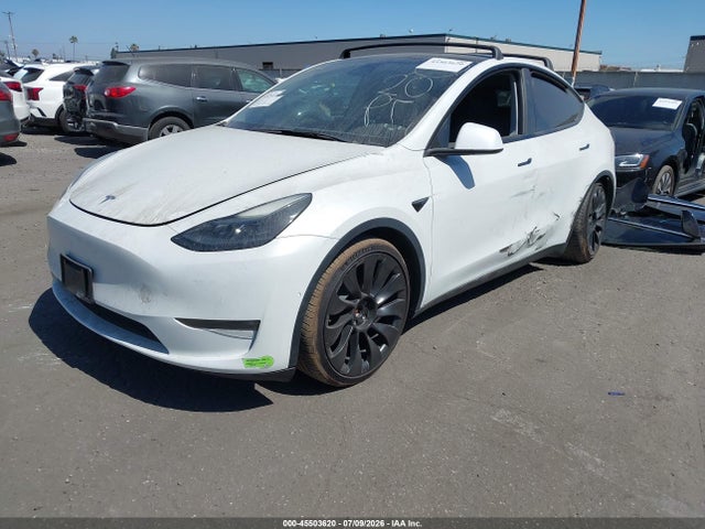 Auction sale of the 2022 Tesla Model Y Performance Dual Motor All-wheel Drive, vin: 7SAYGDEF0NF555464, lot number: 45503620