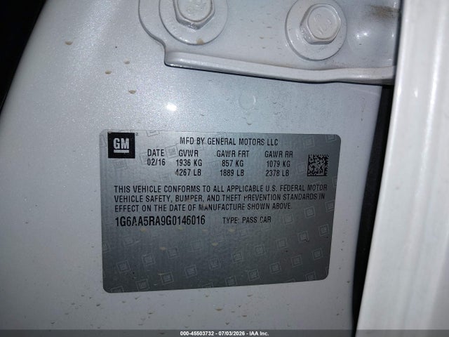 Cadillac Ats Standard 2016 1G6AA5RA9G0146016 Image 9