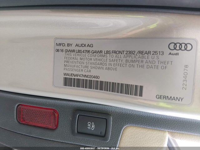Audi A4 Premium Plus 2017 WAUENAF47HN020460 Image 9