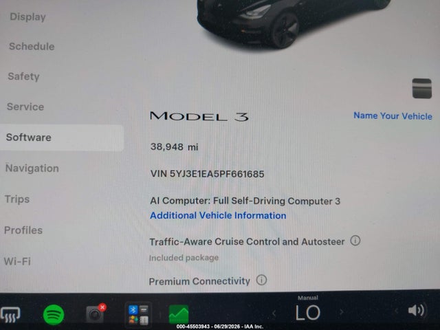 Tesla Model 3 Rear-wheel Drive 2023 5YJ3E1EA5PF661685 Image 7