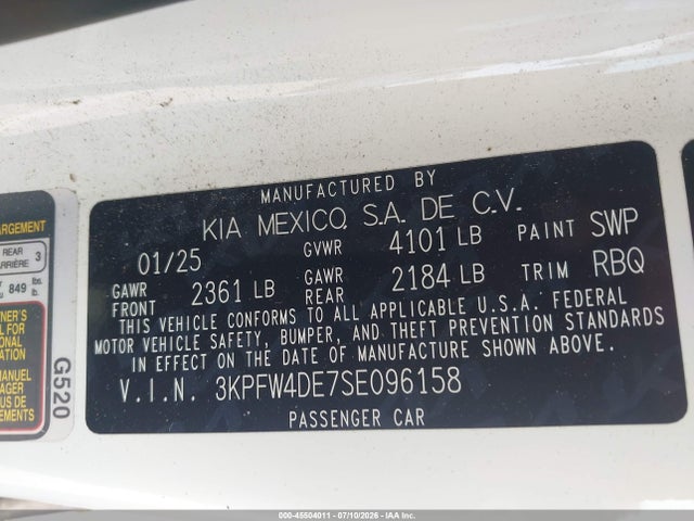KIA K4 Gt-line 2025 3KPFW4DE7SE096158 Image 9