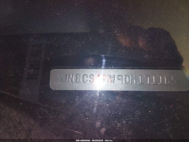 45504046 :رقم المزاد ، JN8CS1MW9DM171165 vin ، 2013 Infiniti Fx37 مزاد بيع