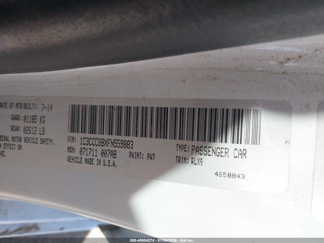 Chrysler 200 S 2015 1C3CCCBBXFN559883 Image 9