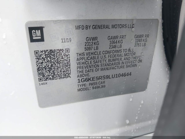 Aukcja sprzedaży 2020 Cadillac Ct6 Awd Premium Luxury, vin: 1G6KE5RS9LU104644, numer aukcji: 45504350