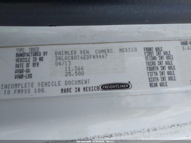 Freightliner M2 106 Medium Duty 2014 3ALACWDT6EDFN9447 Image 8
